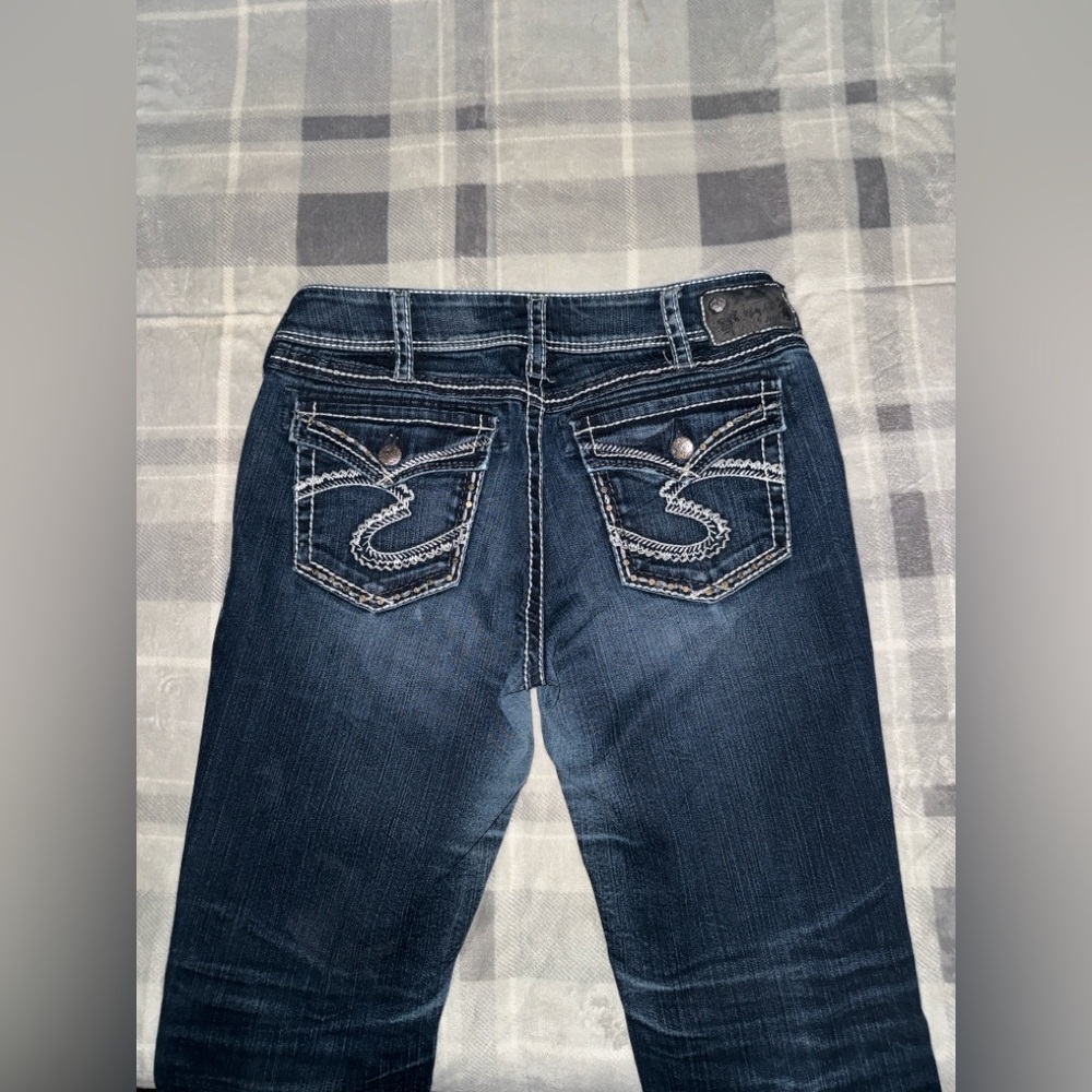 Silver Suki Flap Woman’s Jeans